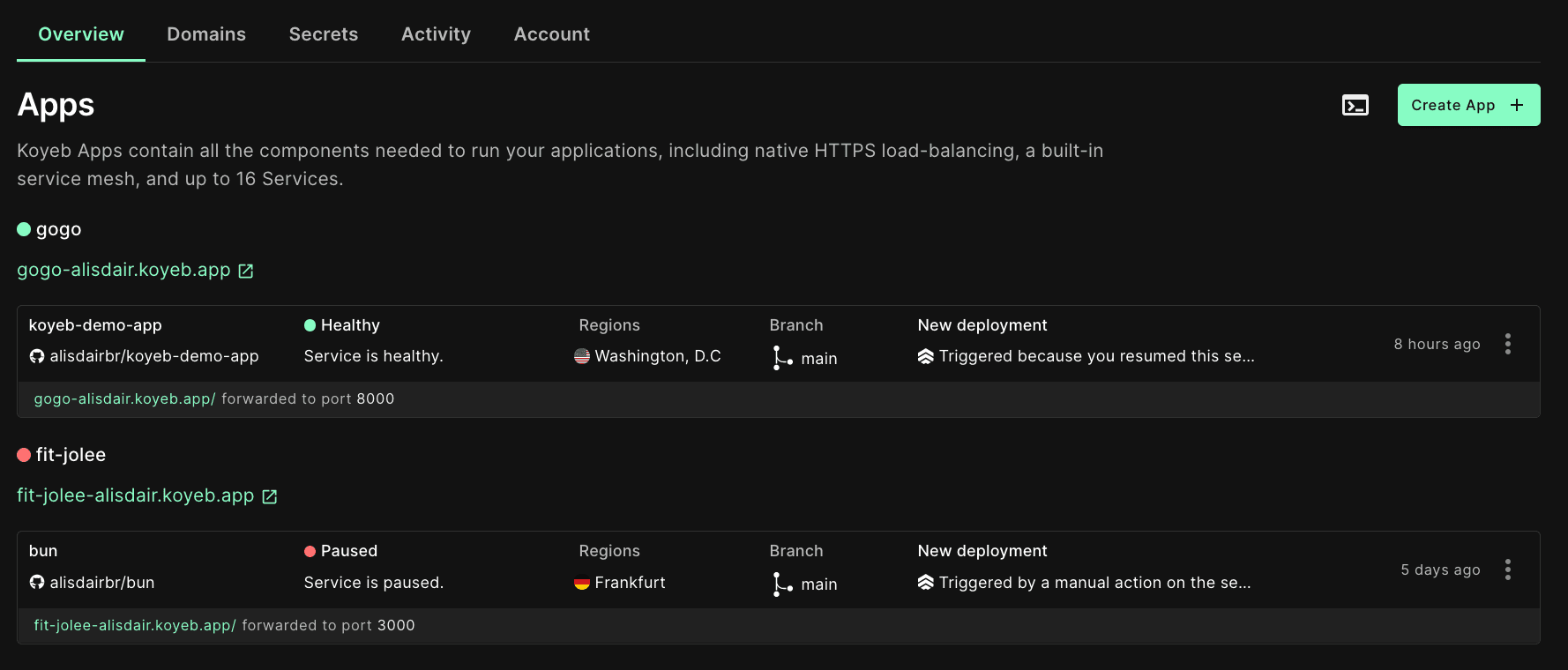 User-defined HTTP and TCP health checks, App Status, and more 