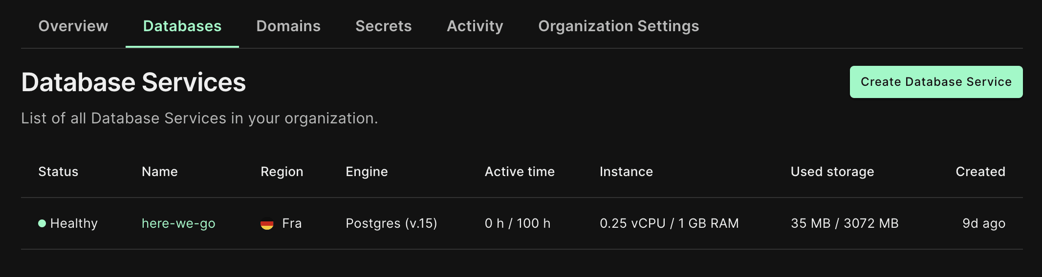 Managed Postgres private preview and new Free instance type